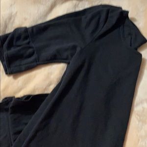 Black ruffle sleeve tunic